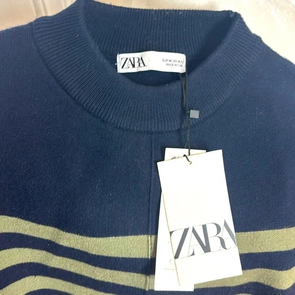 NWT ZARA Striped Boxy Sweater – Chic & Casual Comfort - Picture 7 of 7